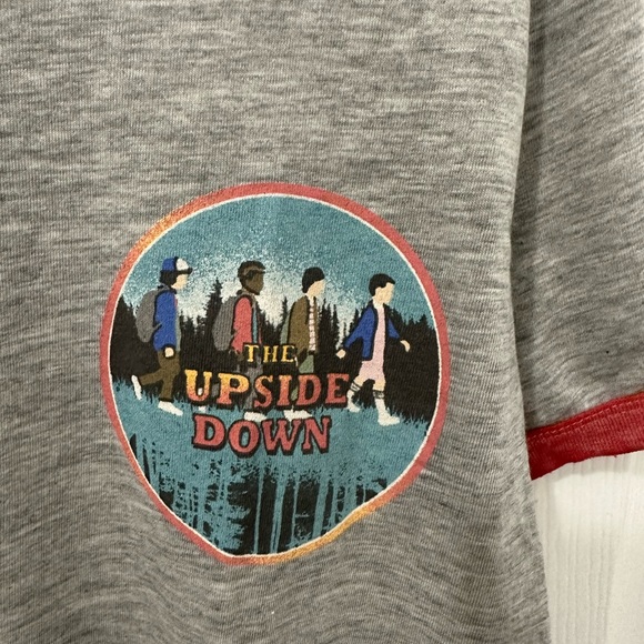 Netflix Stranger Things Burnout Ringer Graphic Tee - Picture 2 of 5